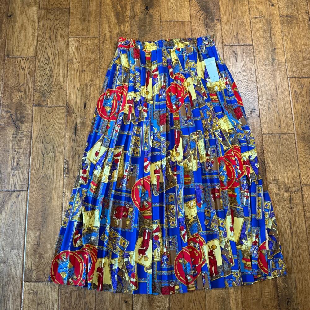 VTG 80s Pret a Porter Crest Baroque Quilted Bomber Jacket Skirt Blouse Sz 14 USA - Picture 3 of 16